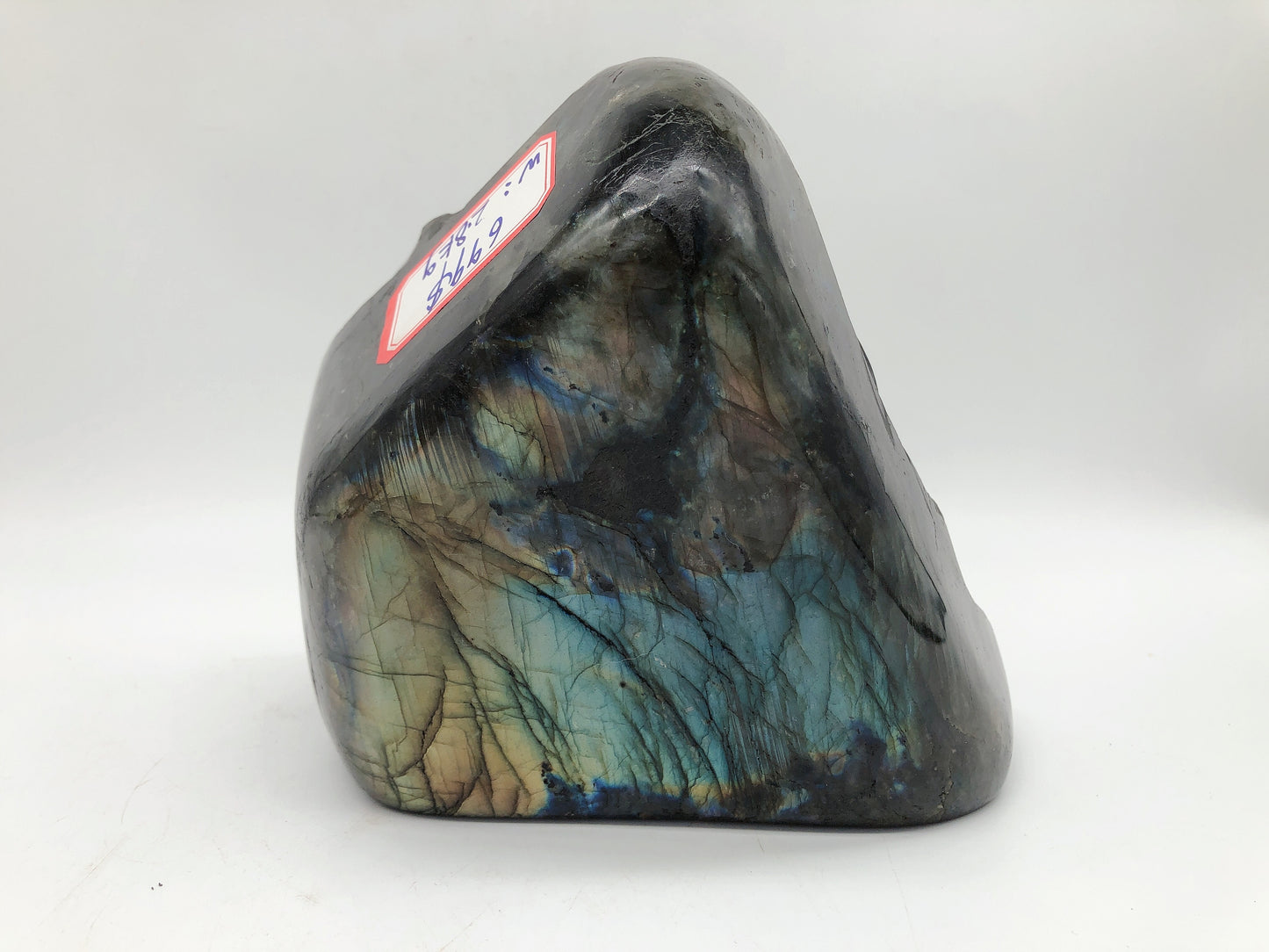 Labradorite buddha carving