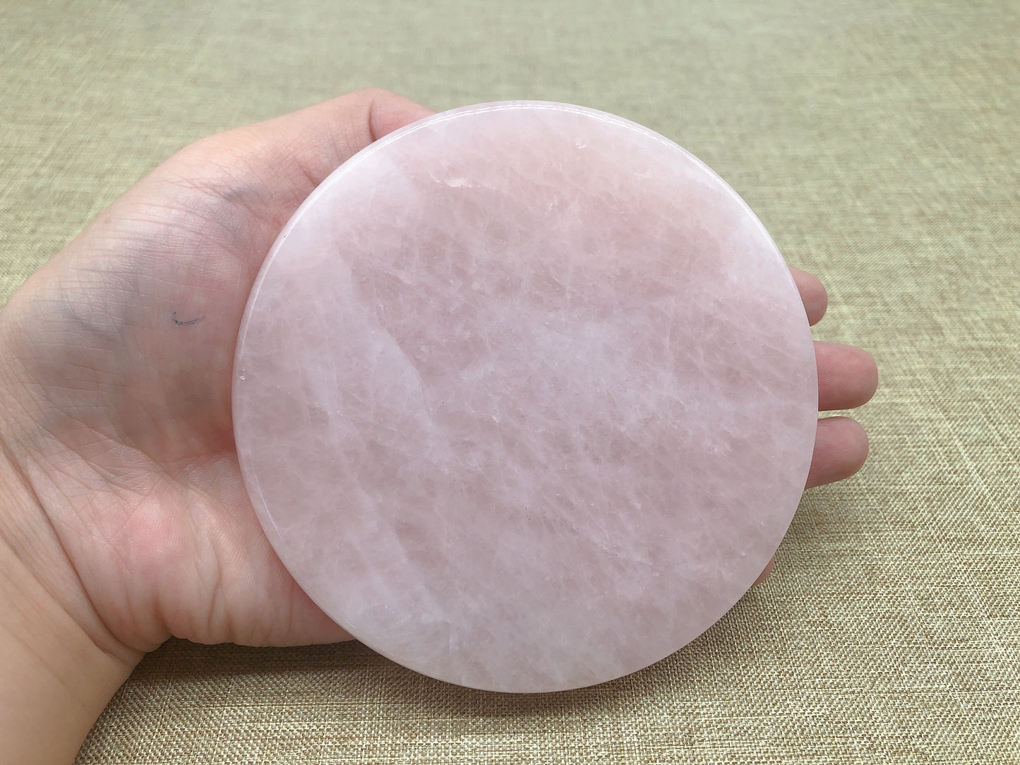 Rose quartz slab