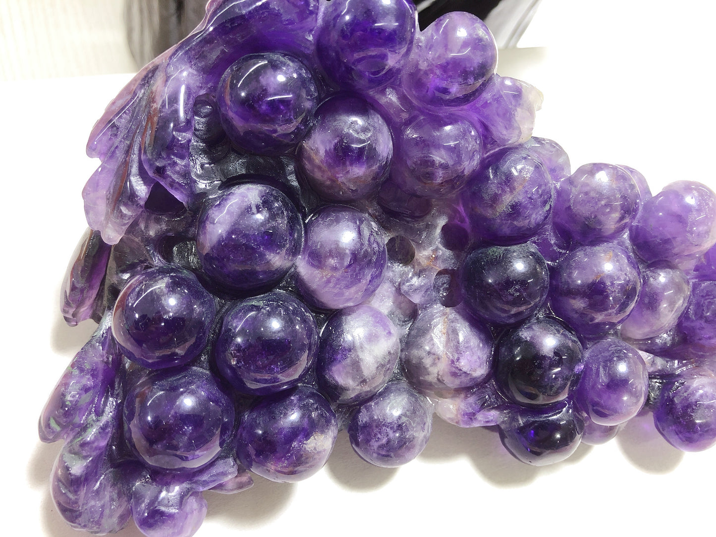 Amethyst grape carving
