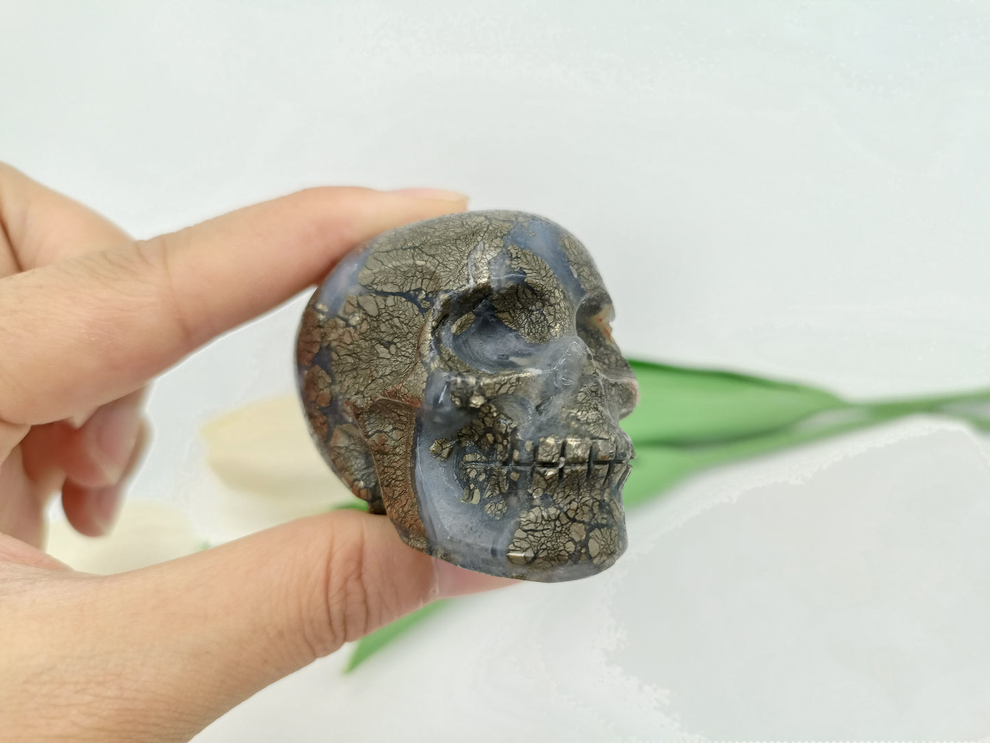 Pyrite skull