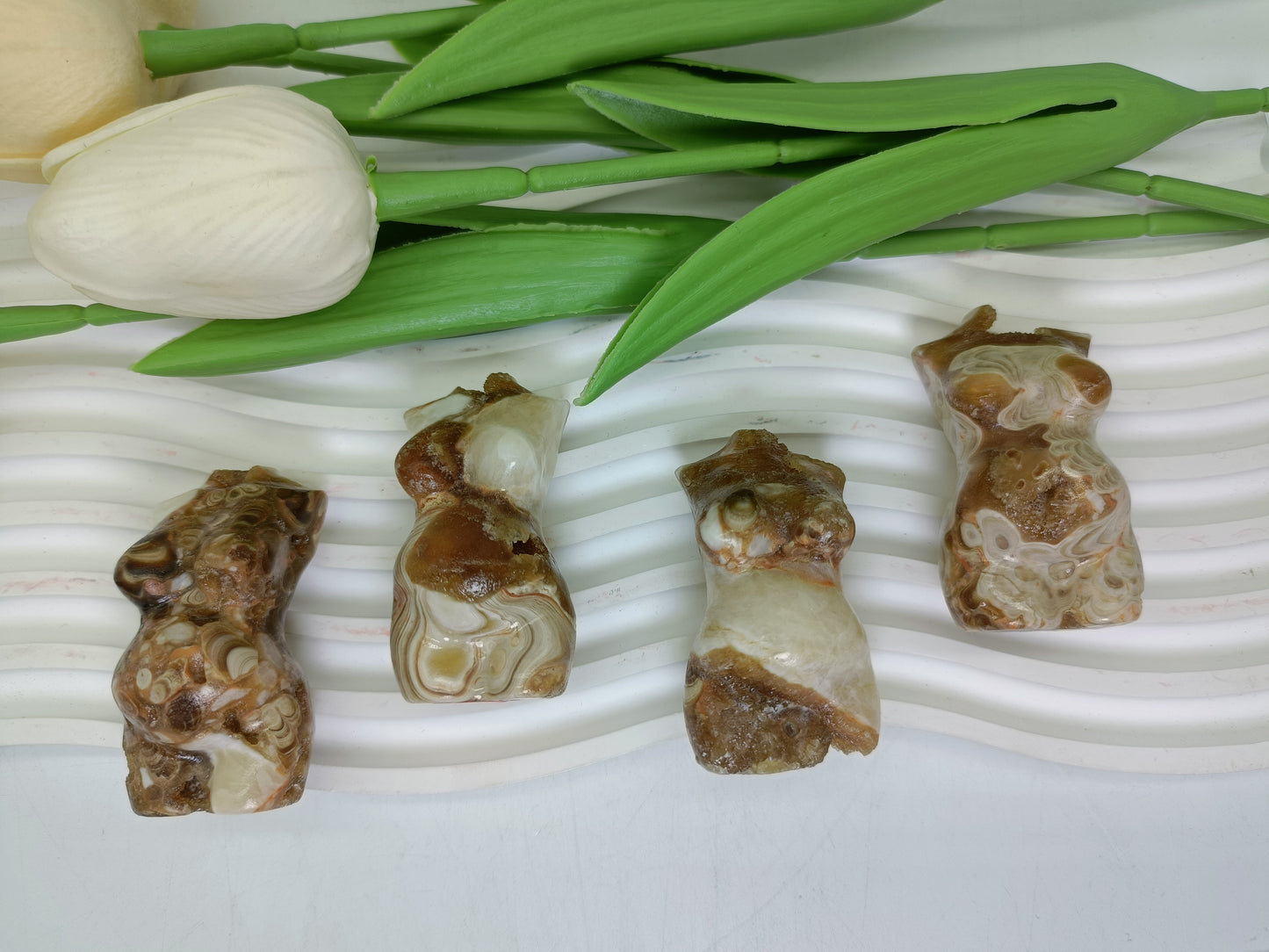 Cherry jasper body carving