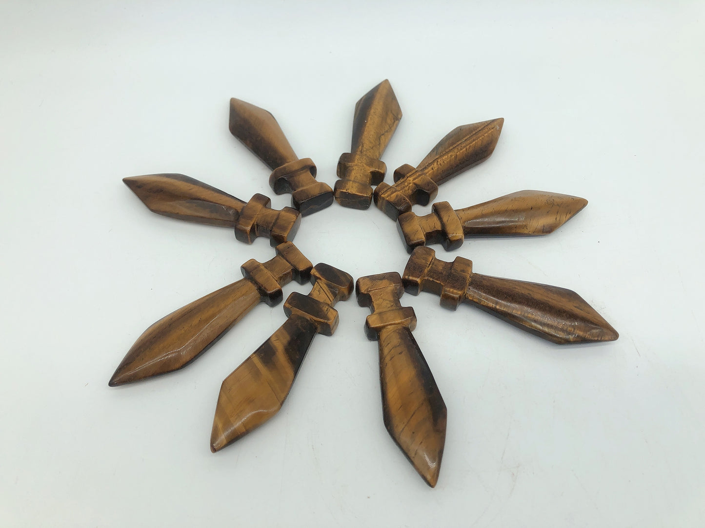 Yellow tiger eyes sword