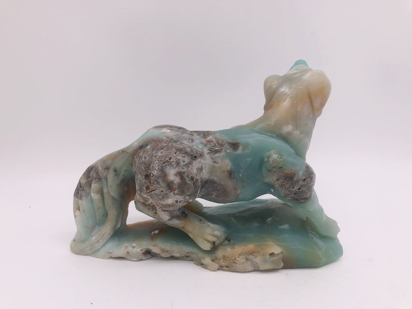 Caribbean dog carving