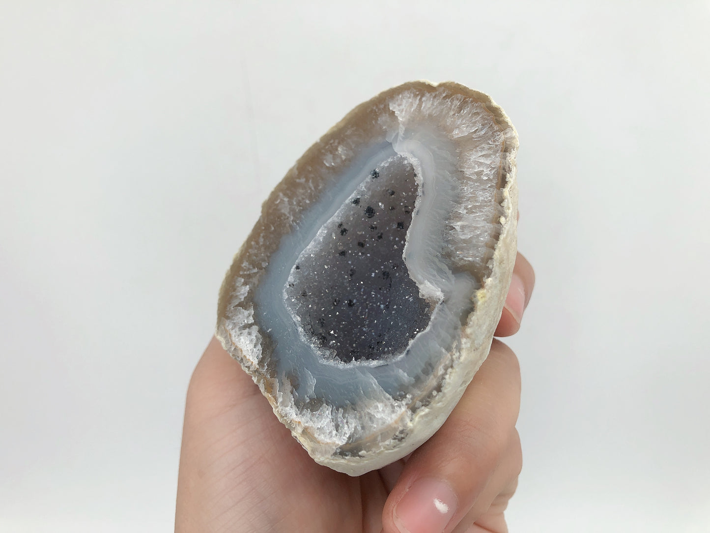 Druzy agate geode