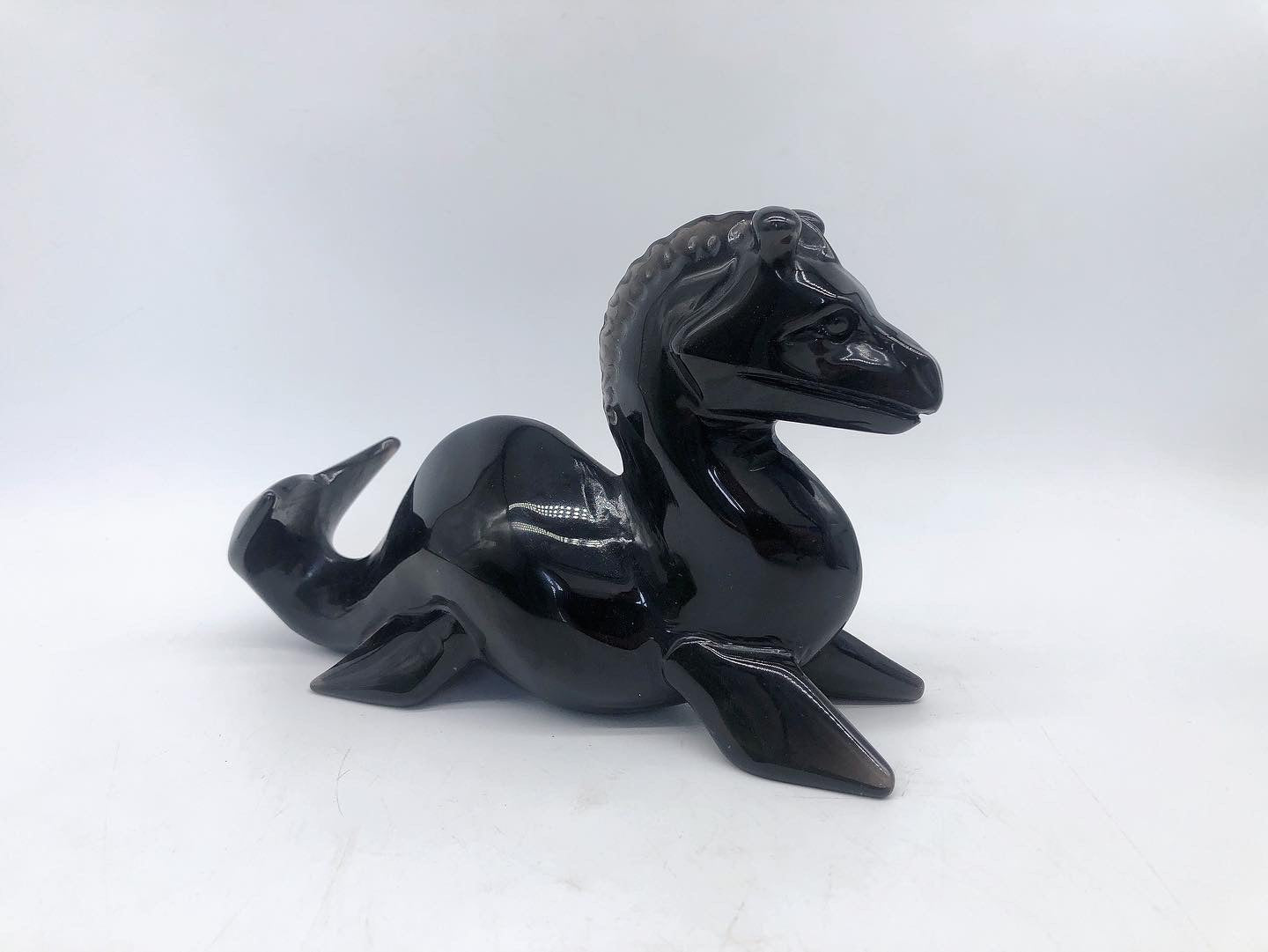 Smoky quartz animals carving