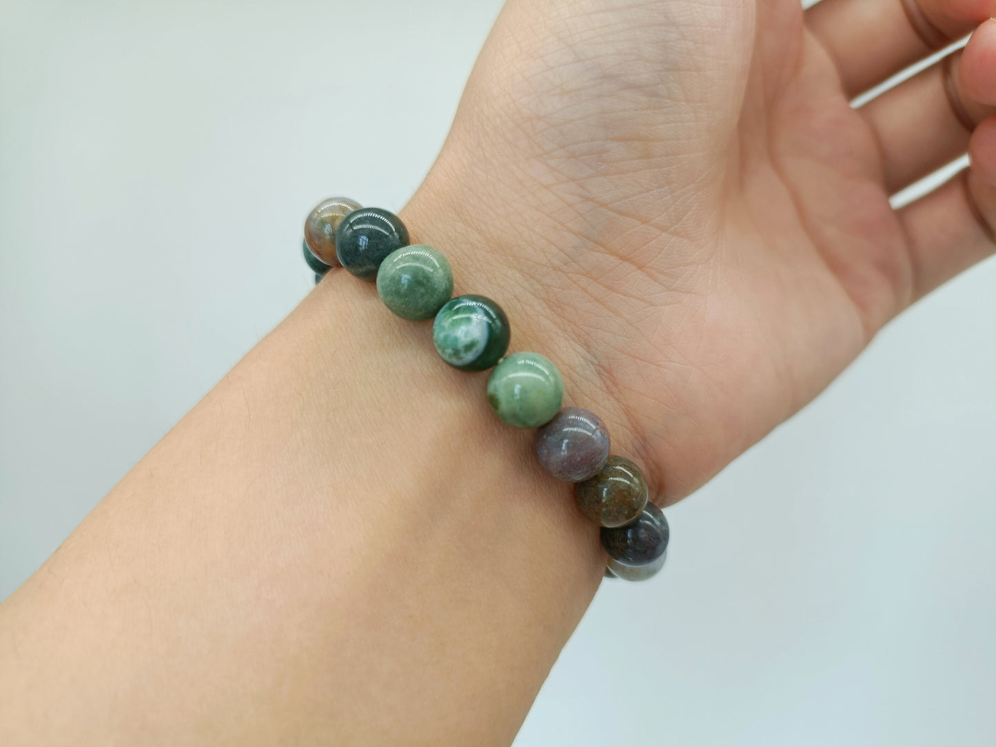 Moss agate bracelet