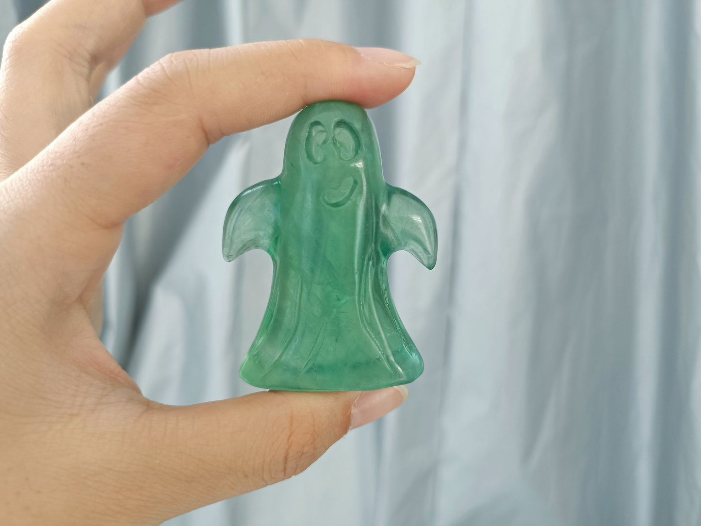 Fluorite ghost carving