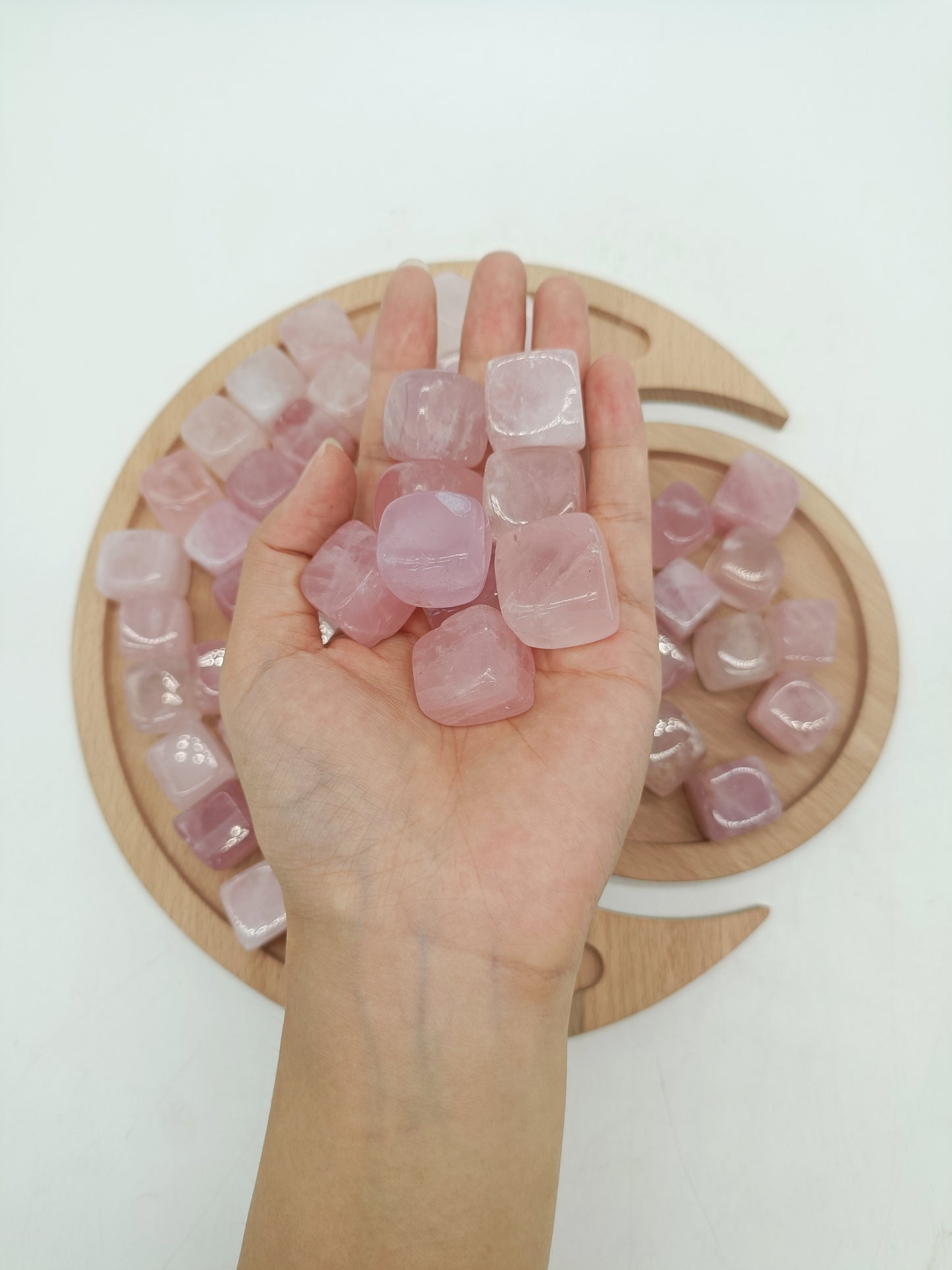 Rose quartz tumble