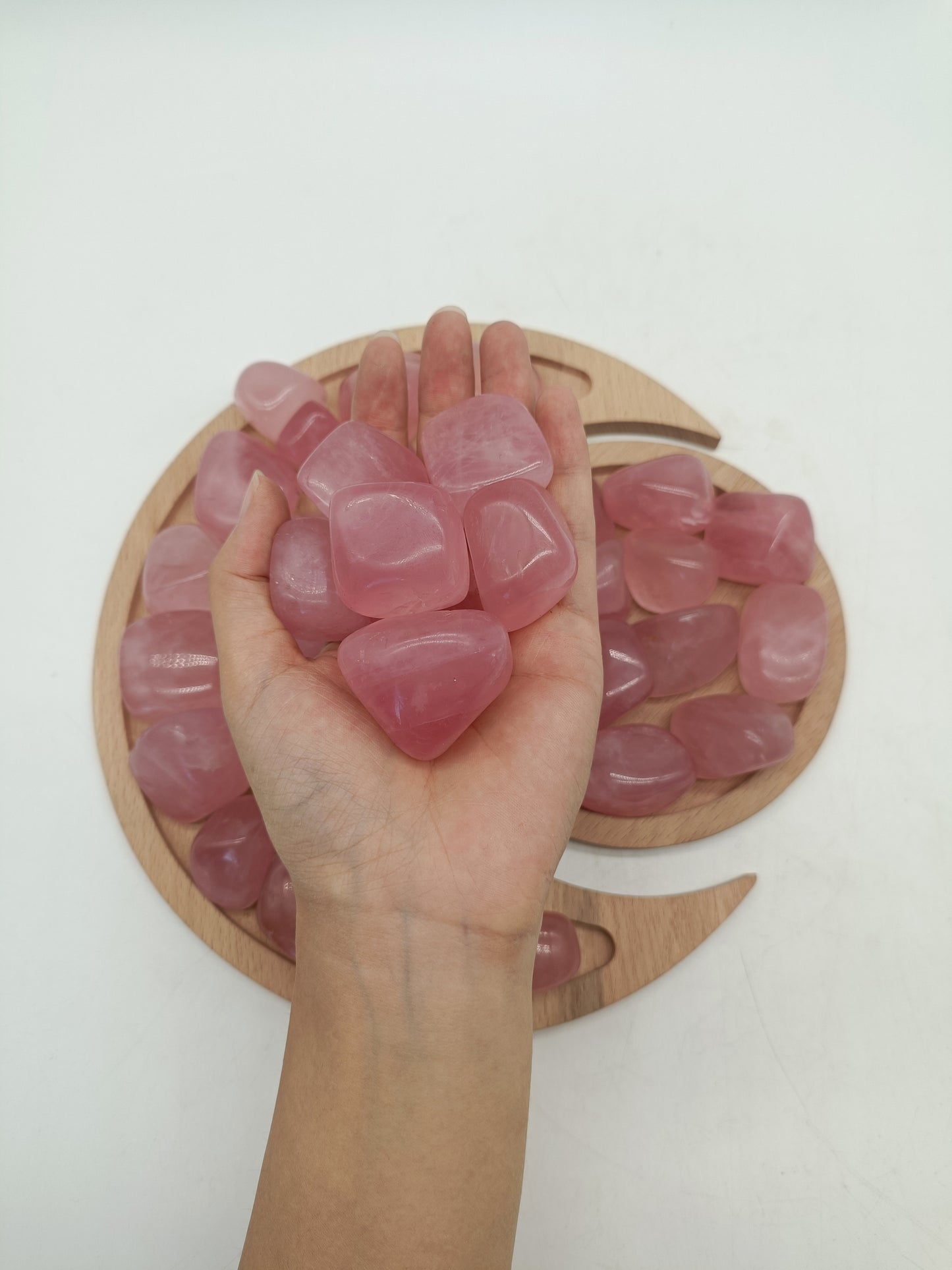 Rose quartz tumble