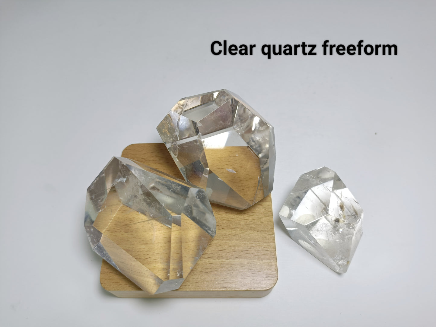 Clear quartz freeform