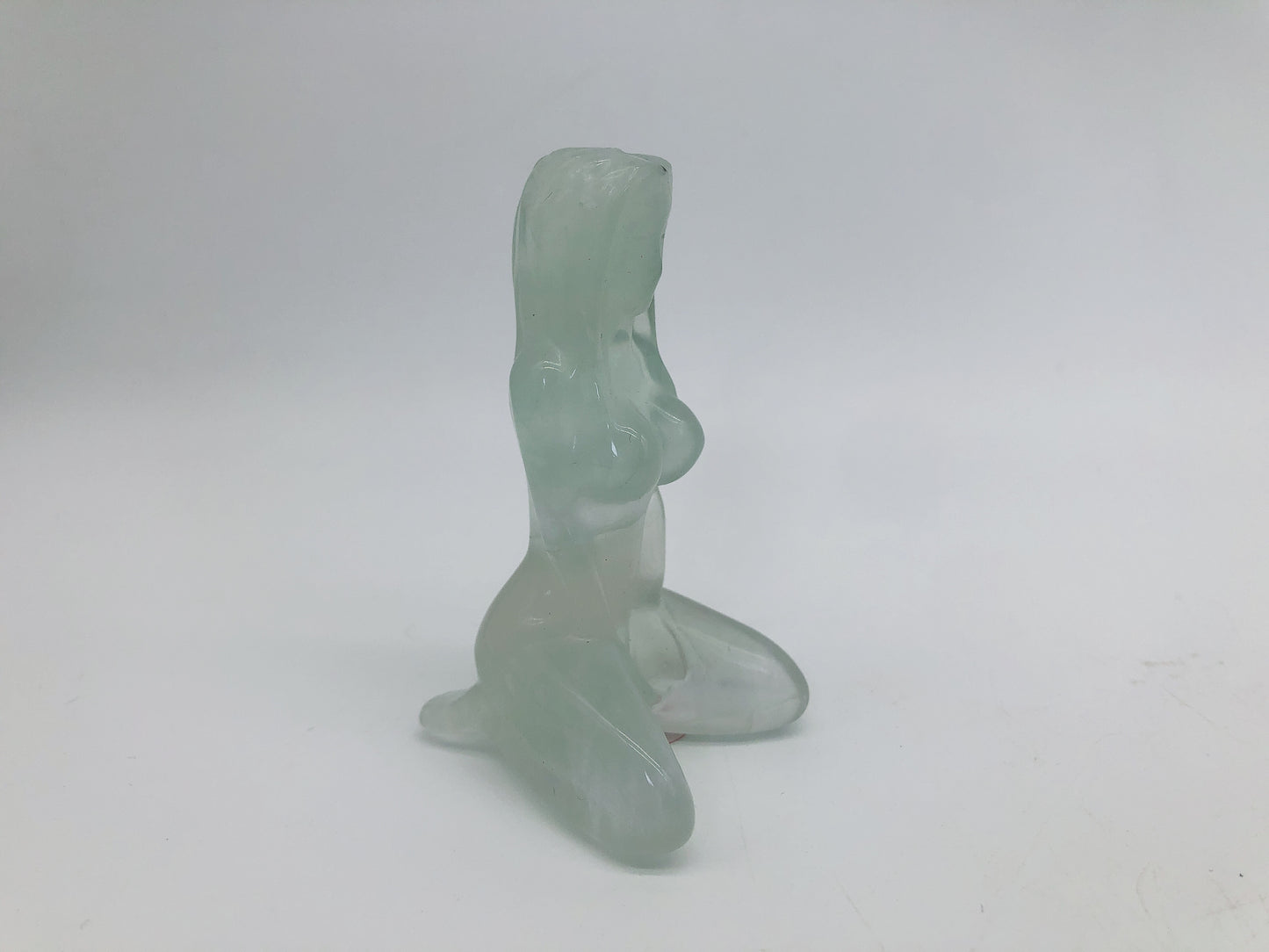 Fluorite sexy lady body carving