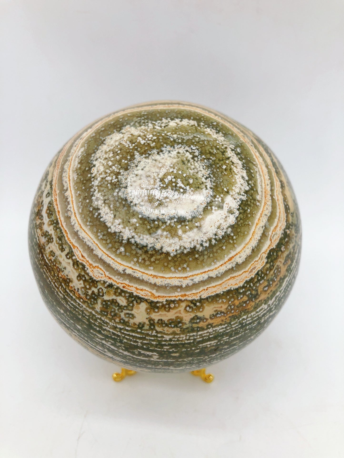 Ocean jasper sphere