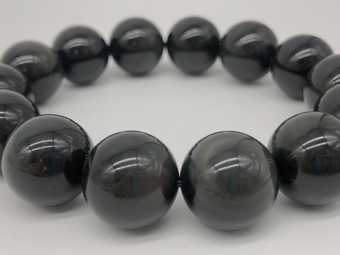 Rainbow obsidian bracelet