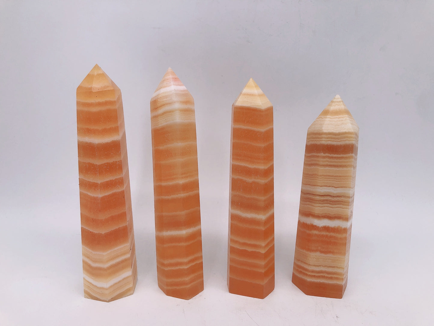 Orange calcite tower