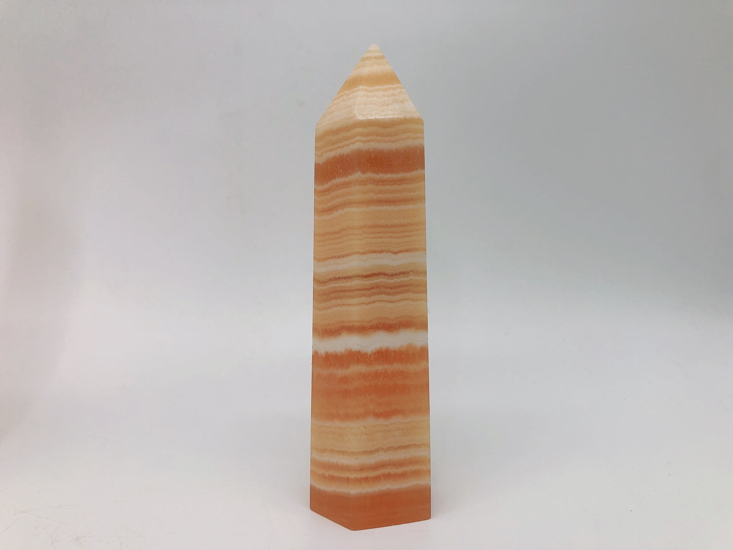 Orange calcite tower