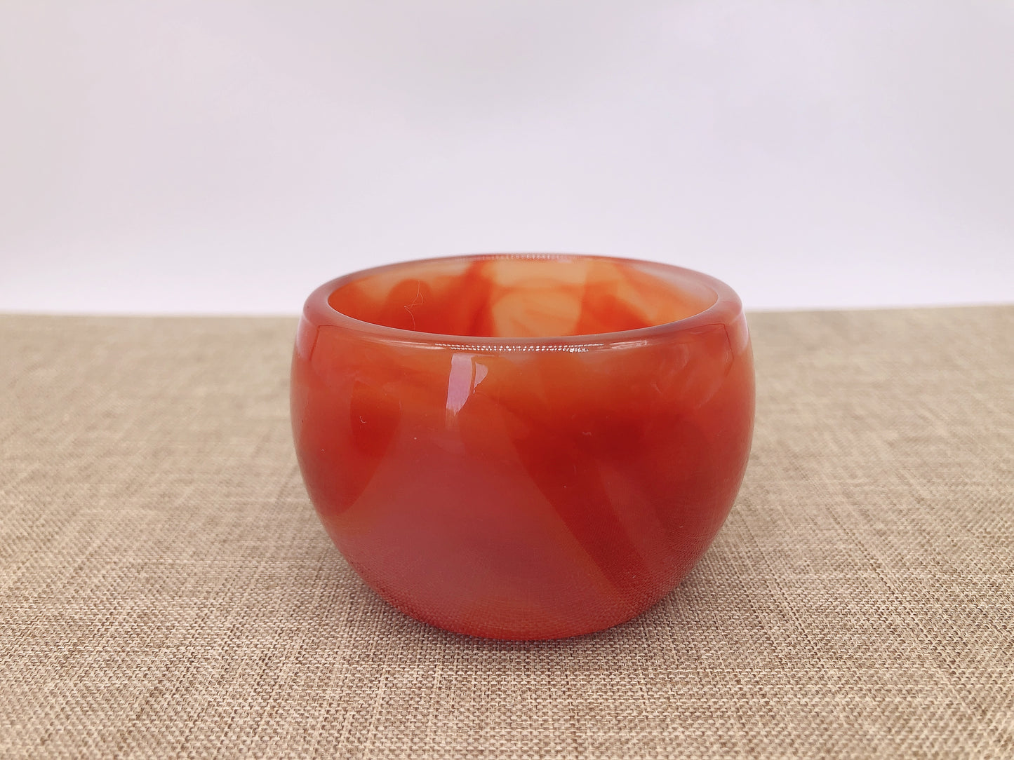 Red agate cup