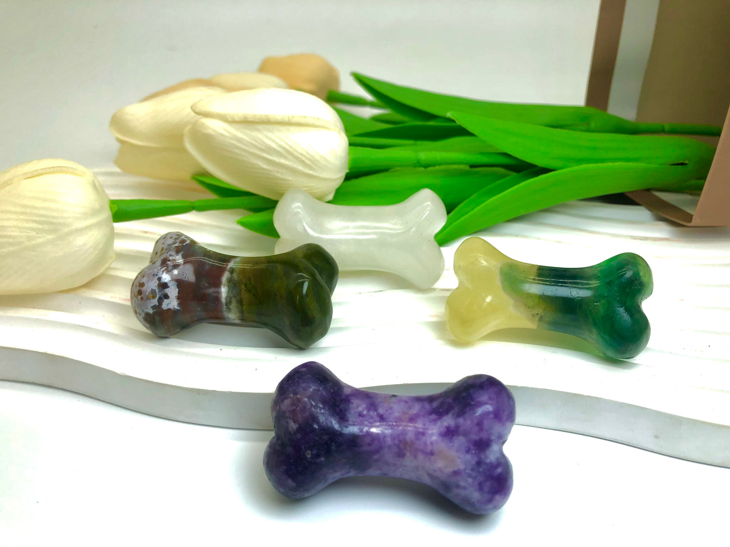 Crystal bone carving