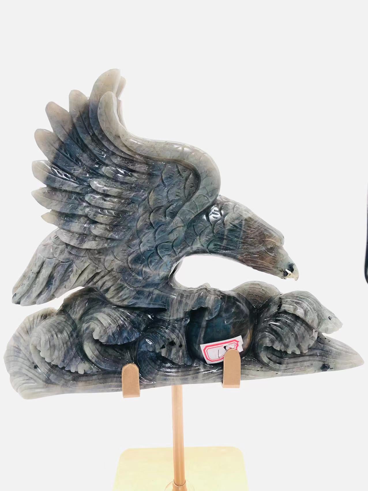 Lab eagle carving