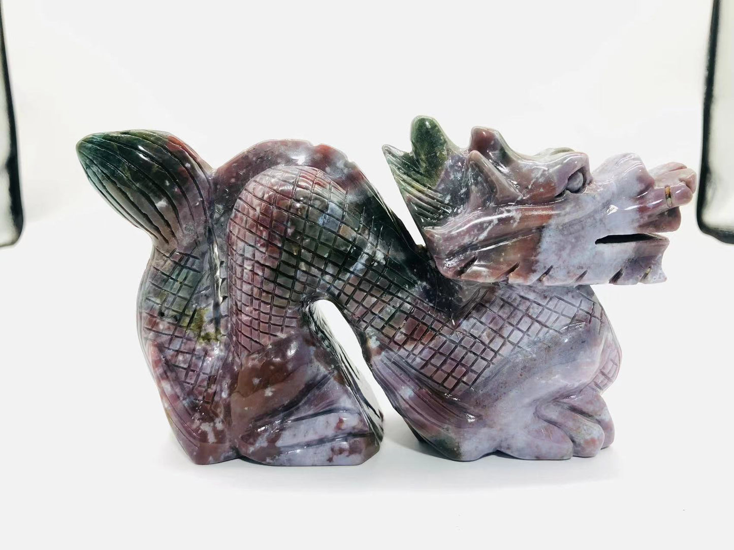 Ocean jasper loong carving
