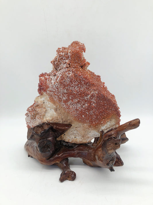Red crystal raw stone