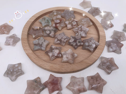 Mini flower agate star