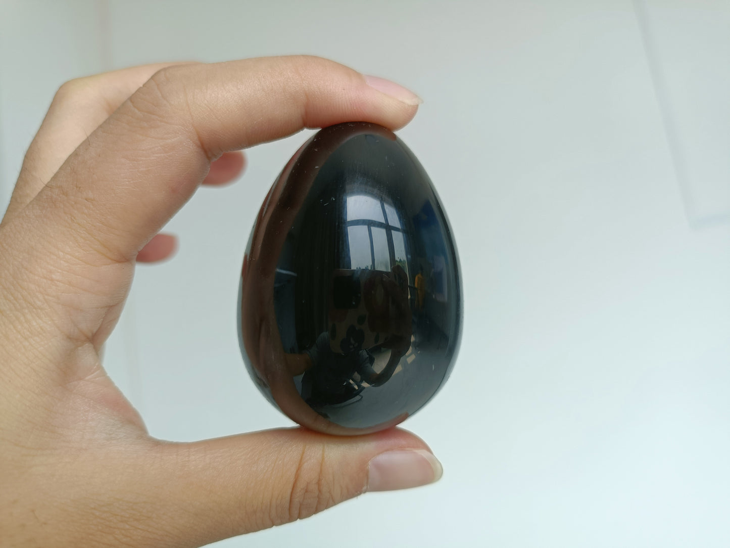 Black obsidian egg