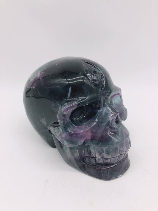 Fluorite skull