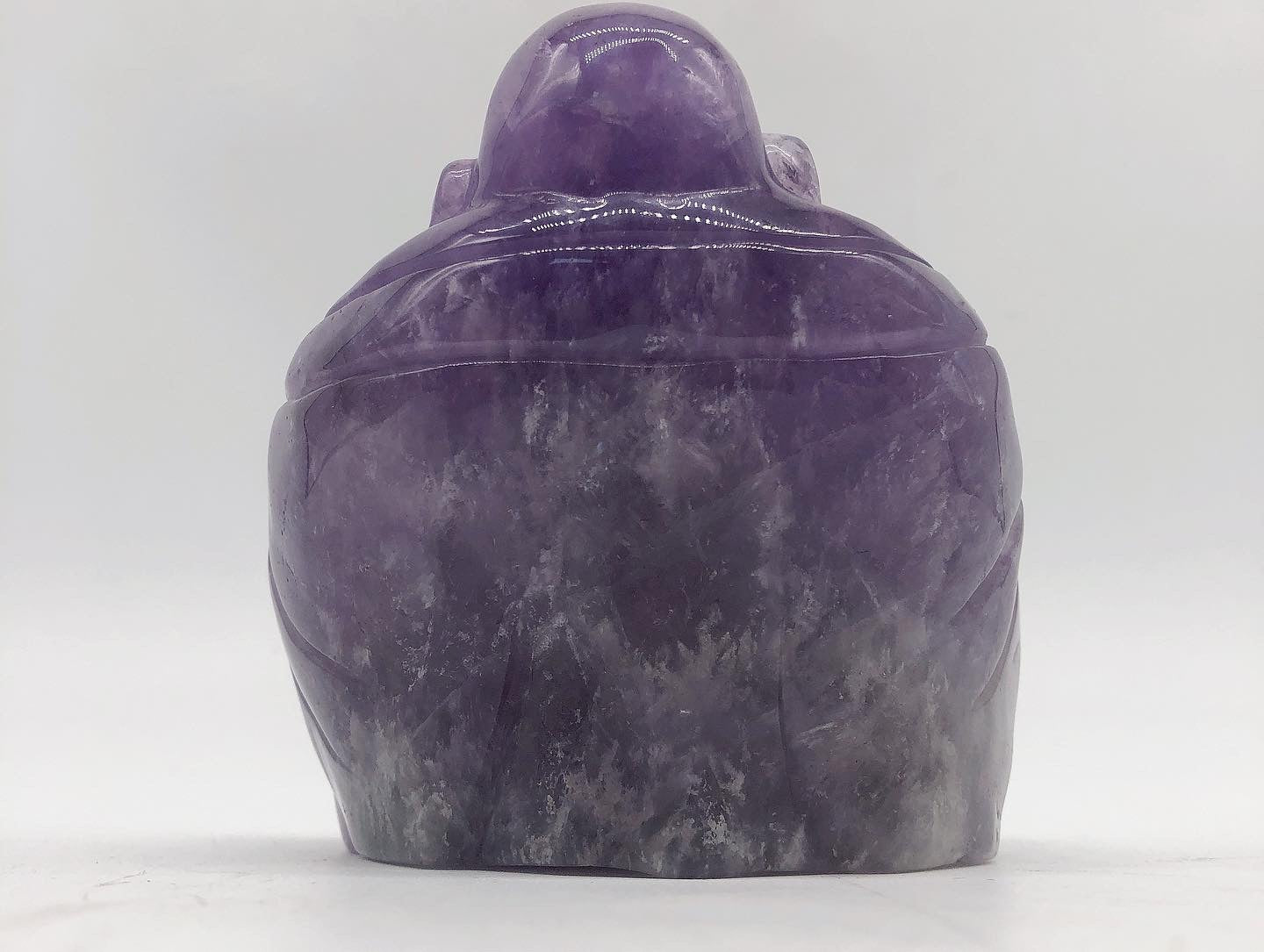 Amethyst buddha carving