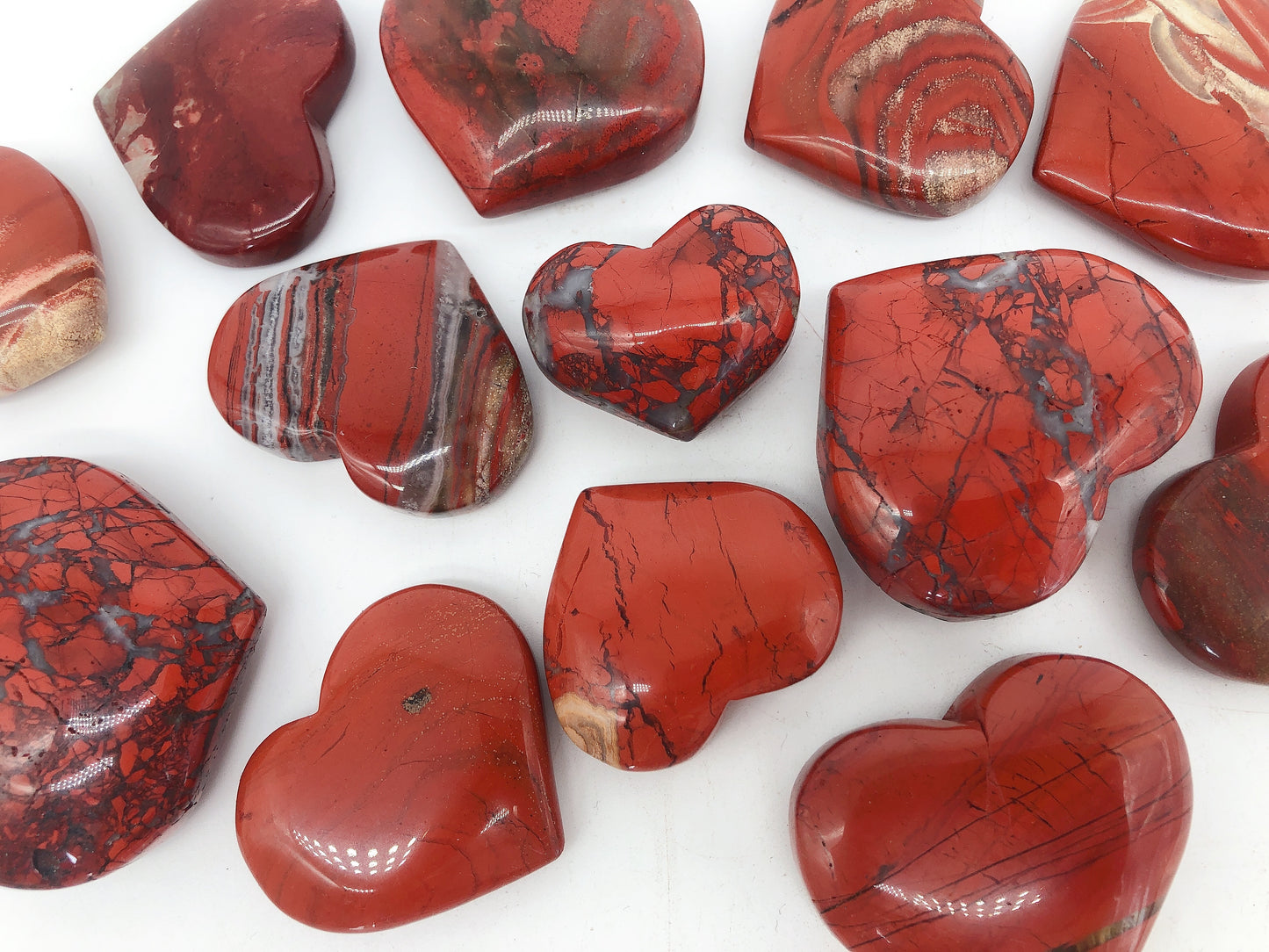 Red jasper heart