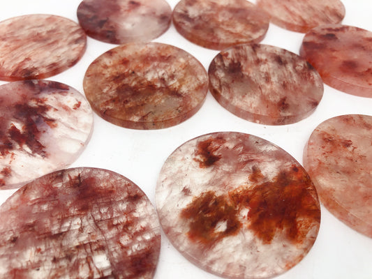 Red healer round slab