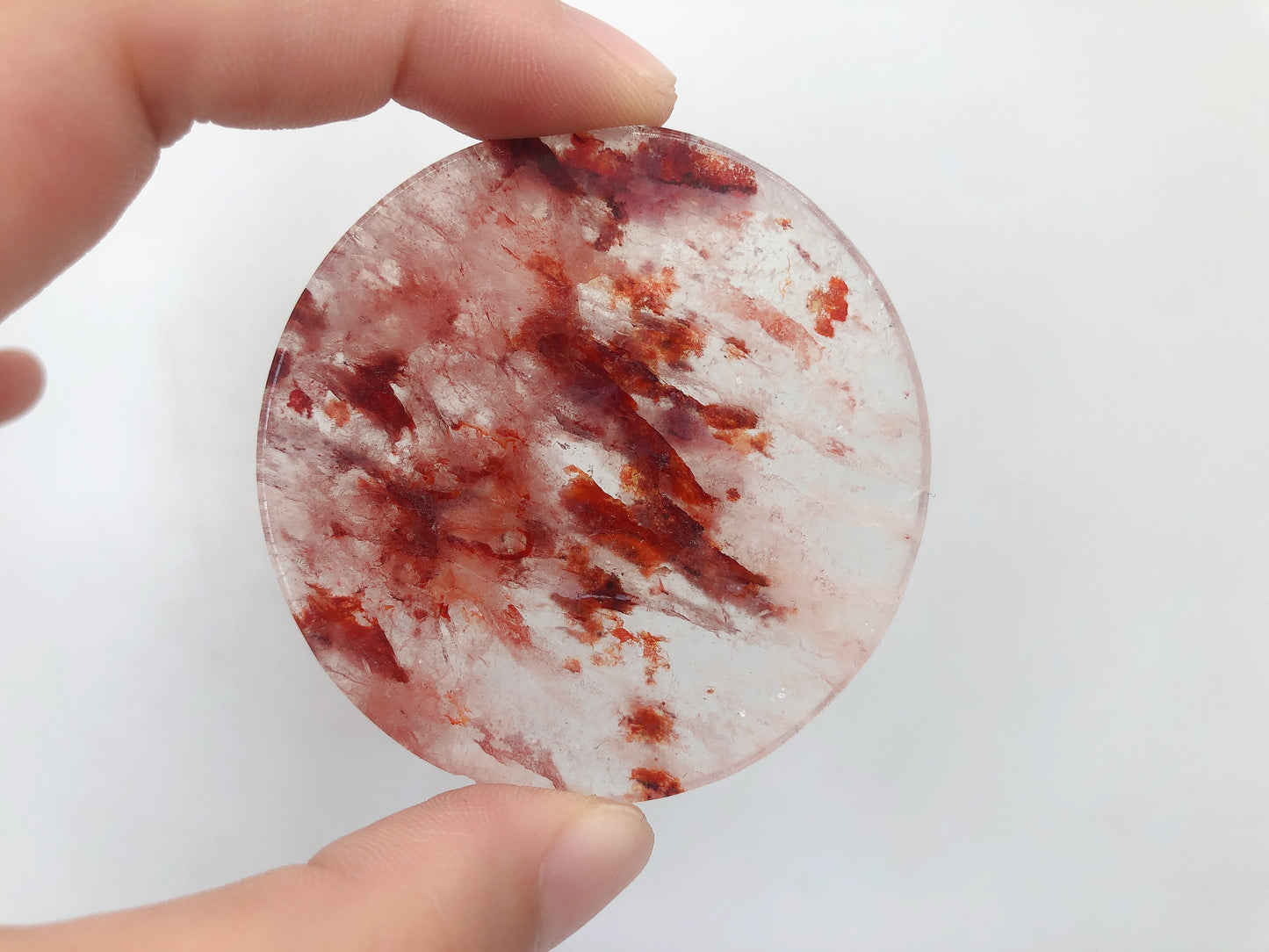 Red healer round slab