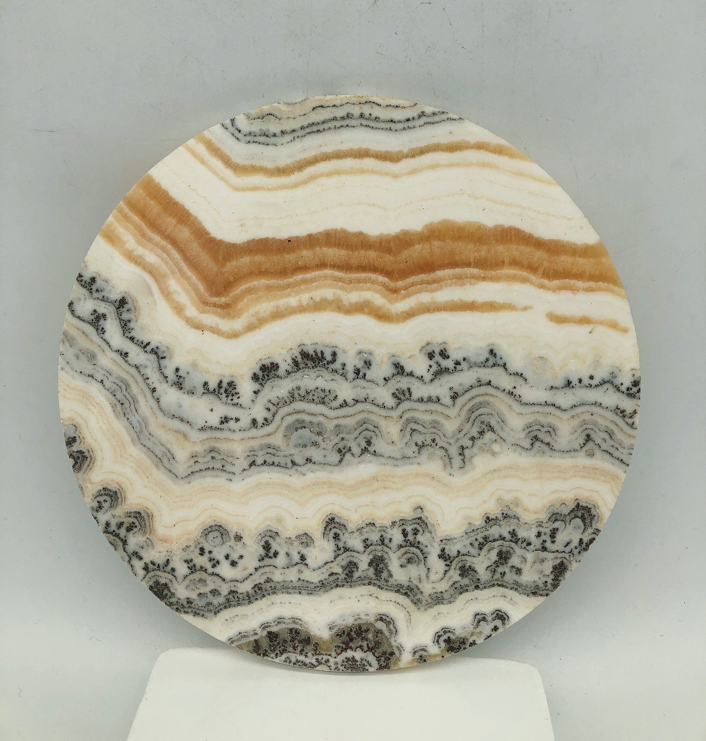 Orange calcite slab