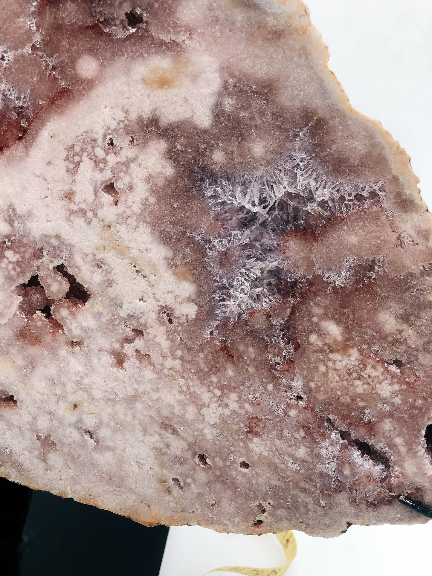 Pink amethyest flower agate slab