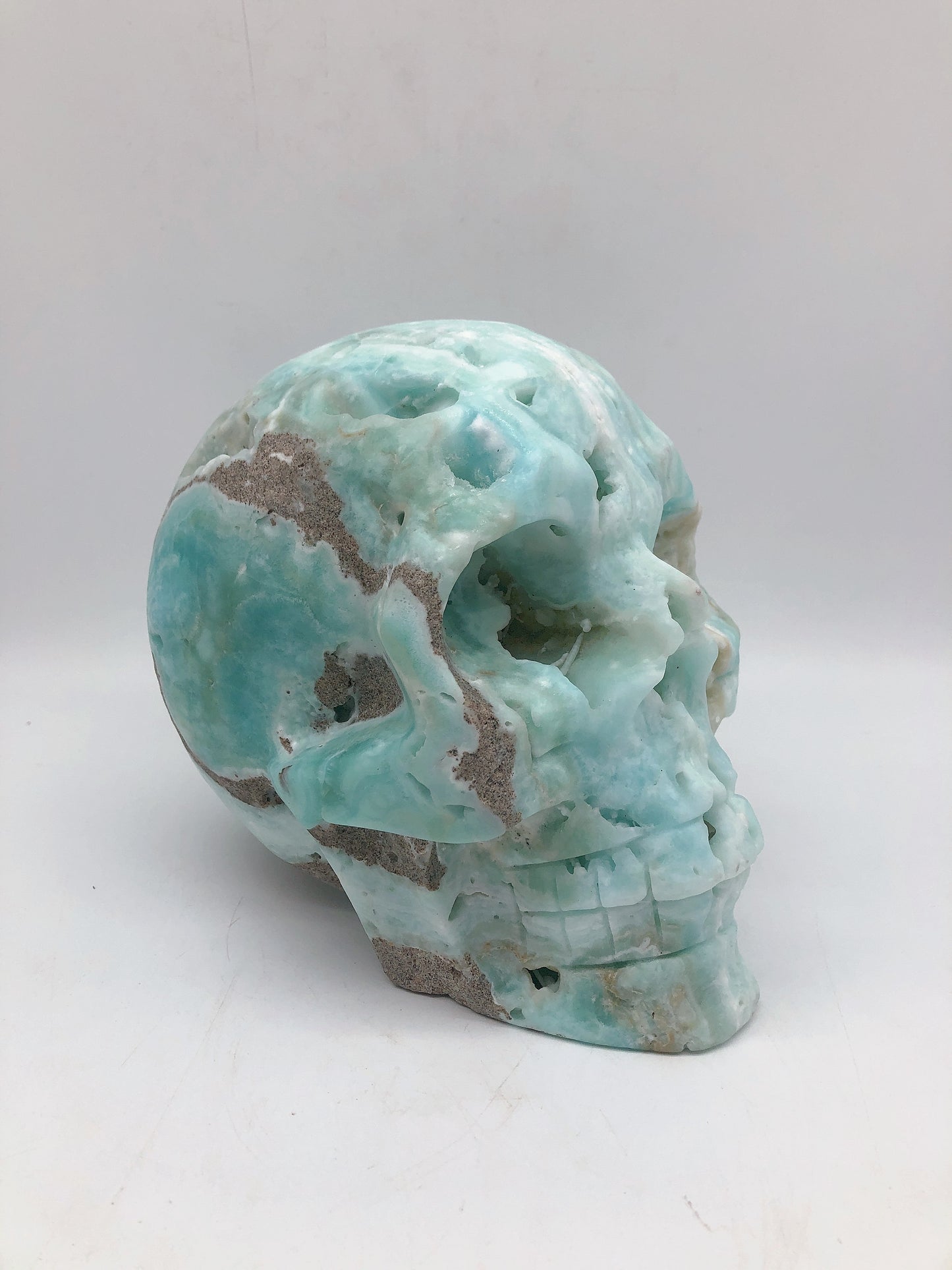 Blue caribbean skull