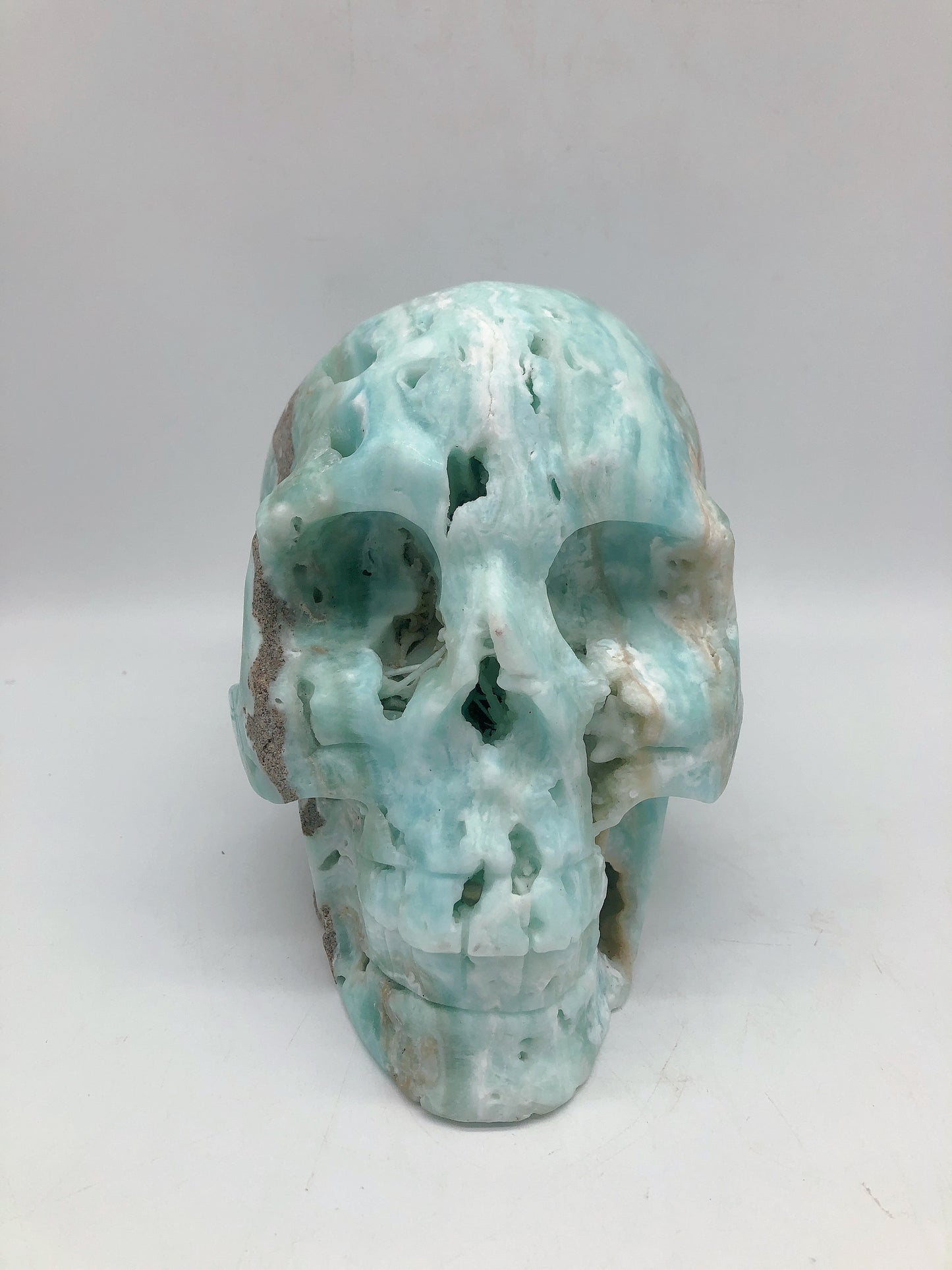 Blue caribbean skull