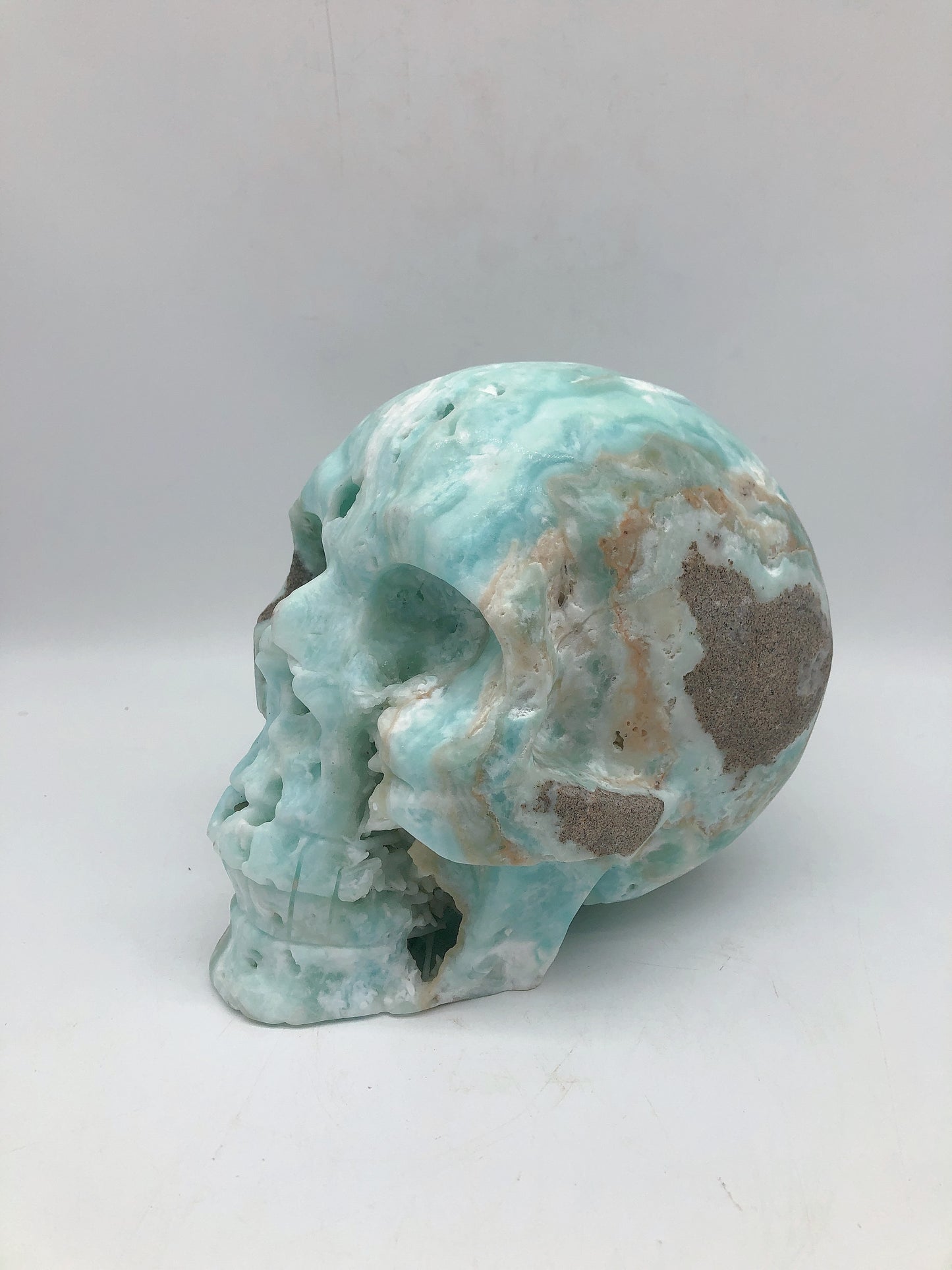 Blue caribbean skull