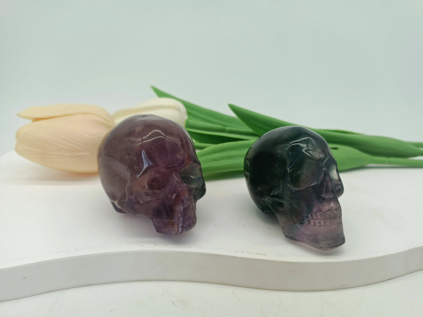 Fluorite skull