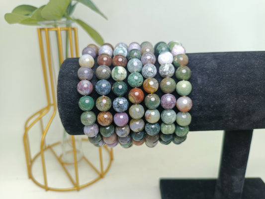 Moss agate bracelet