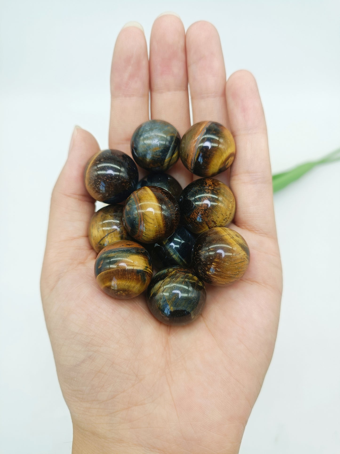 Blue tiger eye mini sphere