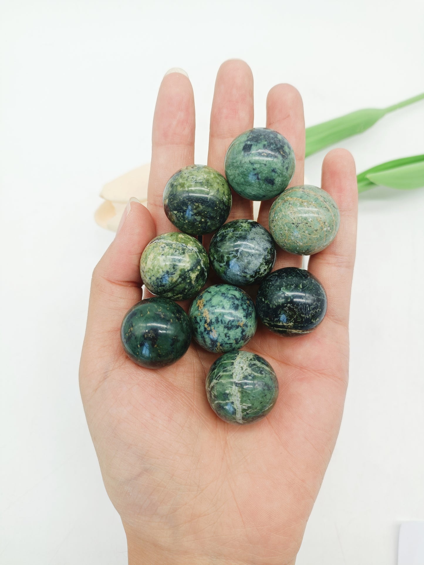 Dragon blood stone sphere