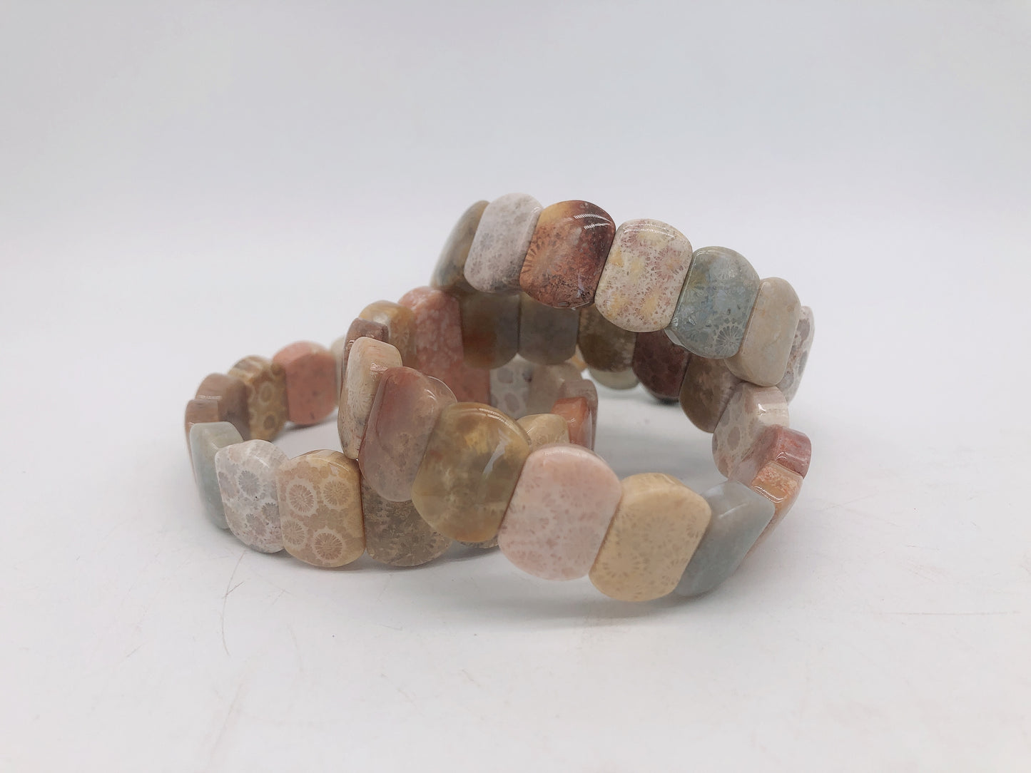 Coral jade bracelet