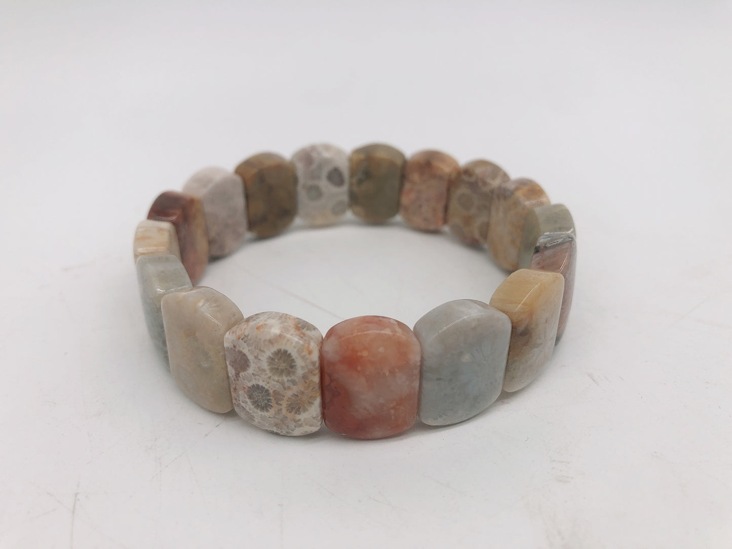 Coral jade bracelet