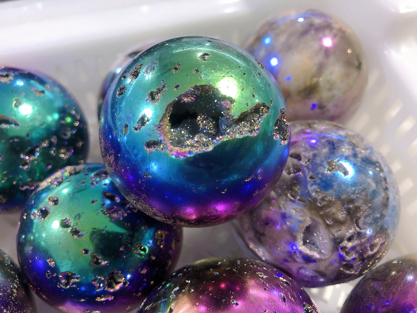 Druzy aura sphere