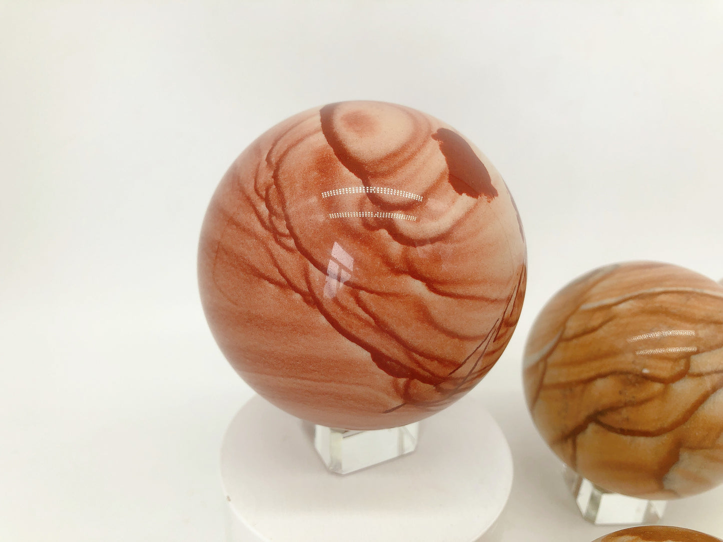 Wood jasper sphere