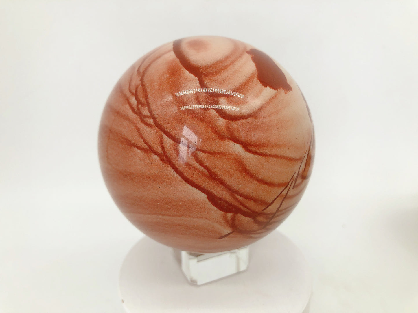 Wood jasper sphere