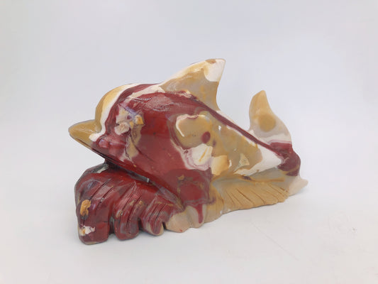 Mookite dolphin carving
