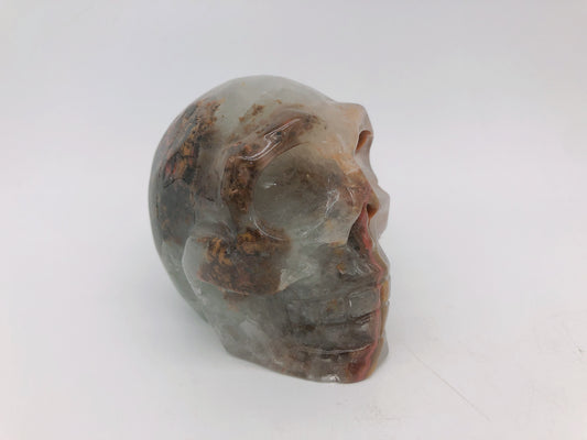 Agate skull carving