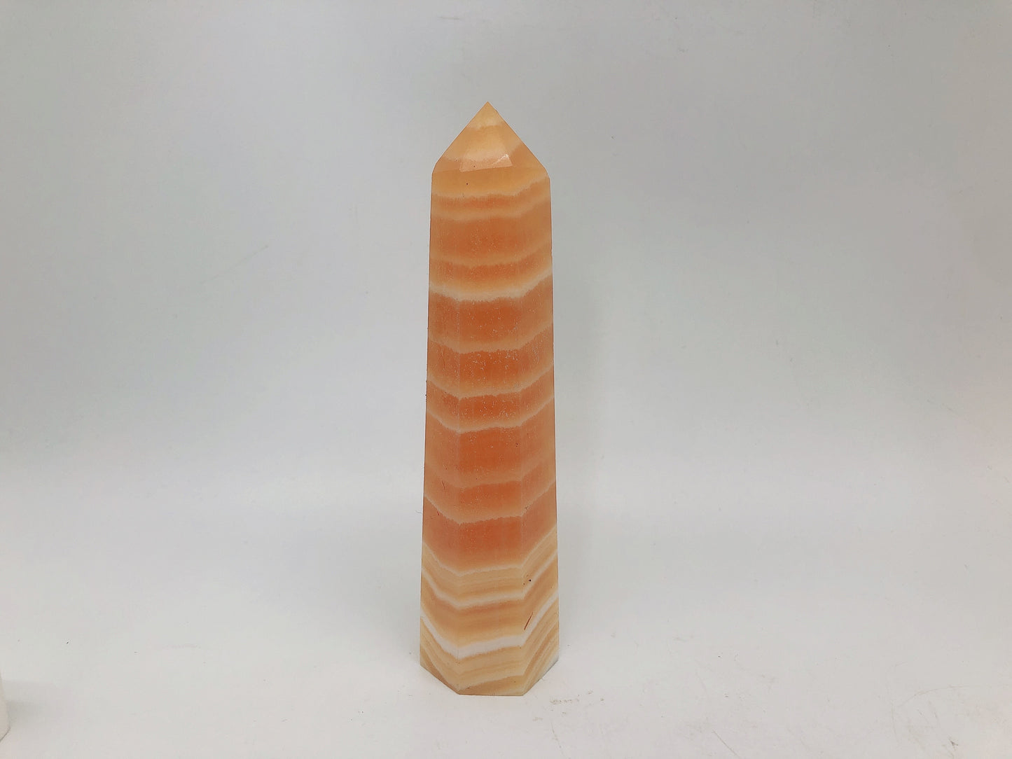 Orange calcite tower