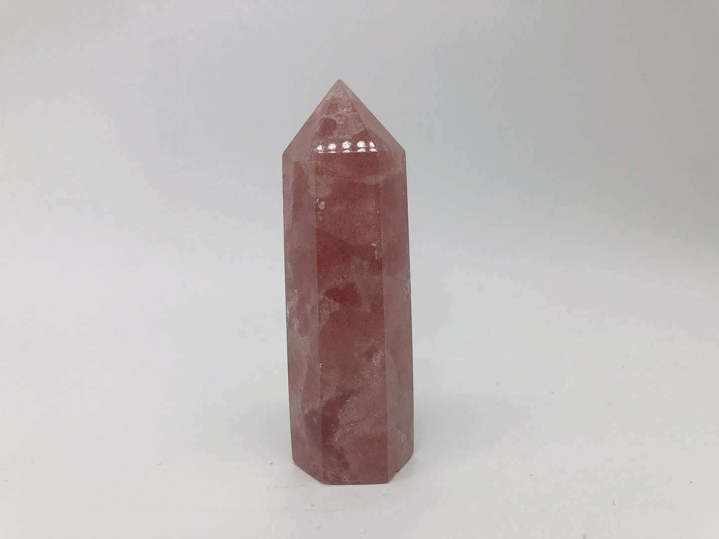 Strawberry quartz tower