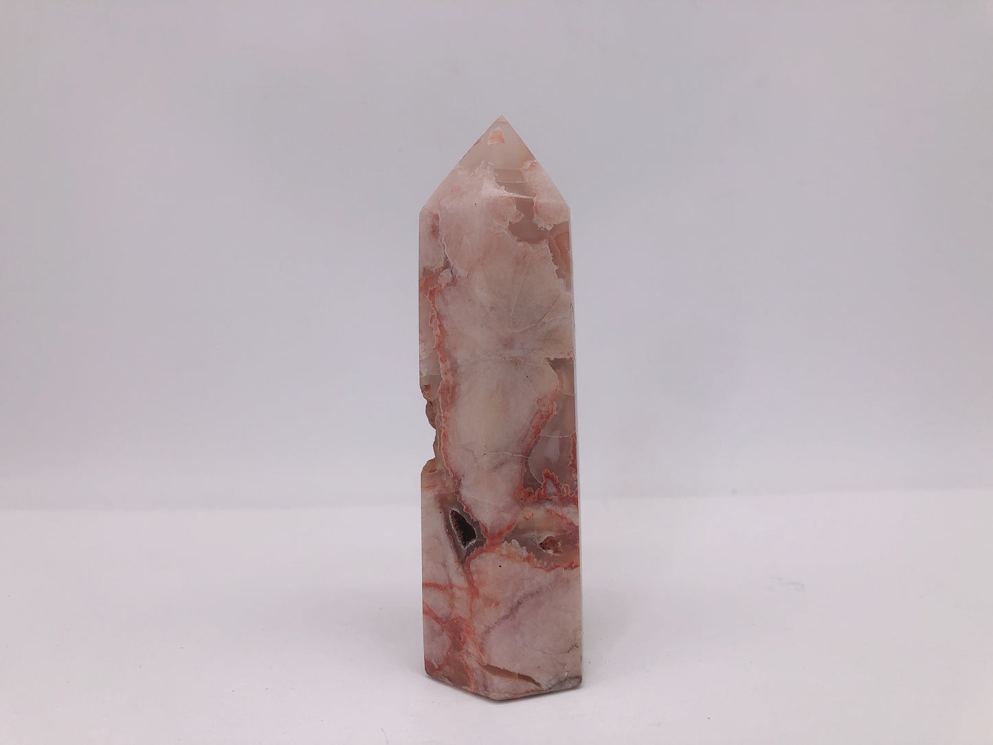 Carnelian flower agate tower